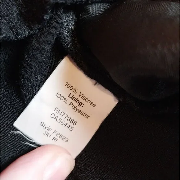 Madewell Star Night Wide Leg Black Romper Jumpsuit Sz XXS - Picture 9 of 14